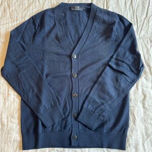 J. Crew Men’s Cardigan Sweater | Navy blue | Medium
